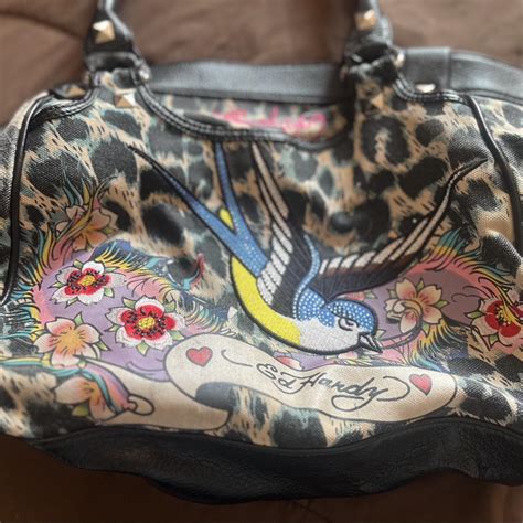 vintage Ed Hardy purse - Depop