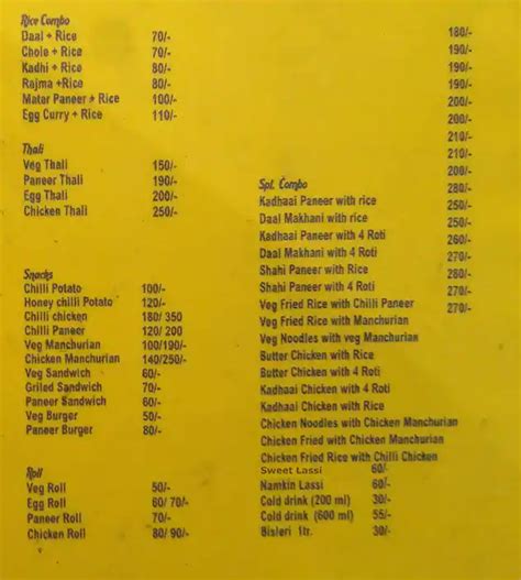 Menu at Shivani Food & Snacks, Greater Noida