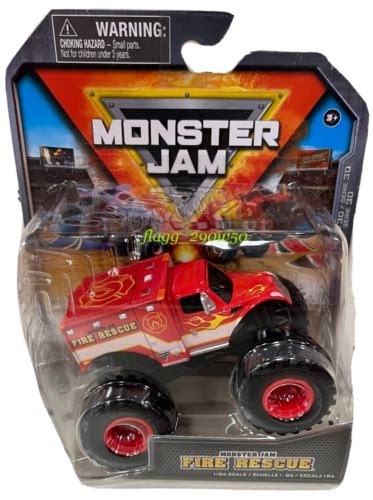 FIRE RESCUE Monster Jam Truck 1:64 Series 30 India | Ubuy