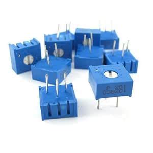 10 Pack 10K Ohm Trimpot 3386 Package - Precision Adjustable ...