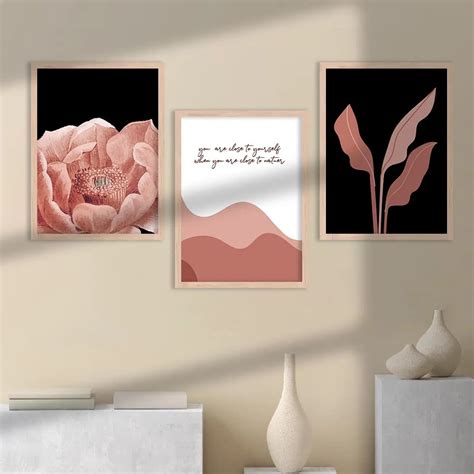 Nature Inspired Orange Wall Art for Living Room Decor Ideas – Kotart