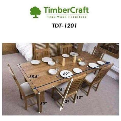 Teak Wood Dining Table Set TDT-1201 | Buy Online in India | TimberCraft