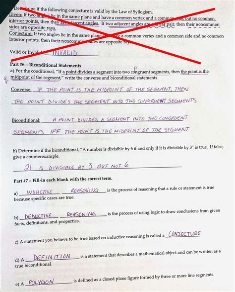 Image result for Conditional Statements Worksheet Key Geometry