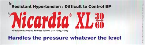 Nicardia XL 30MG Tablet | Nifedipine: Overview, Dose, Side Effects