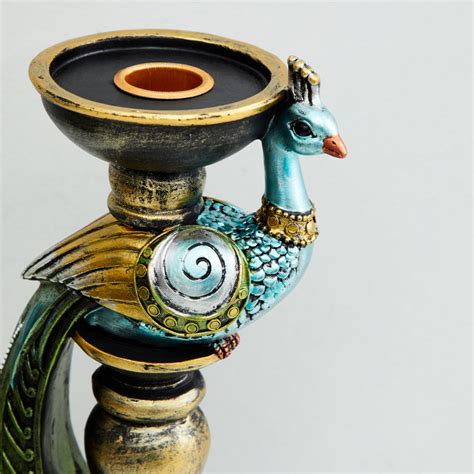 Buy Mayur Mayil Peacock Candle Holder from Home Centre at just INR 999.0