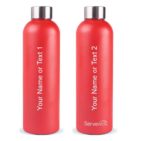 Servewell Osaka Stainless Steel Bottle 675ml-Red Designs and Templates