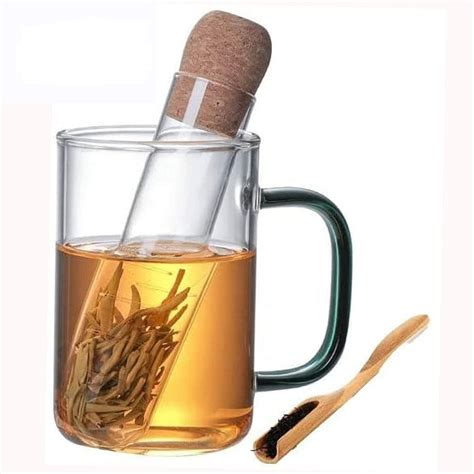 Amazon.com: Supkiir 6Pcs Glass Tea Infusers for Loose Tea, Loose Leaf ...
