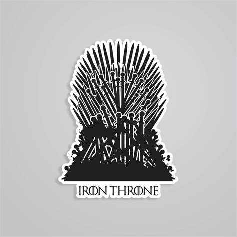 Iron Throne TV Shows Stickers - Must-Have Collectible