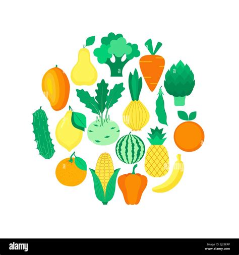 Yellow Fruits And Vegetables Drawing at Justin Beveridge blog