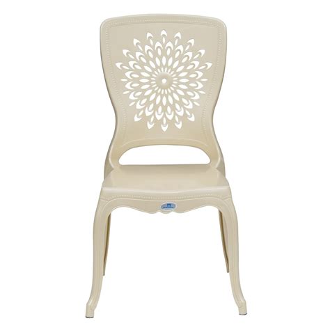 Nilkamal Aura Plastic Chair (Pearl White)
