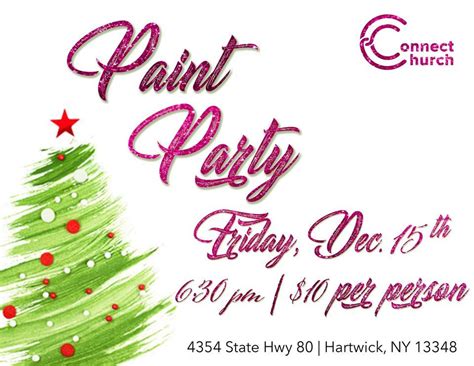 Paint Party, Connect Church, Hartwick, 15 December 2023 | AllEvents