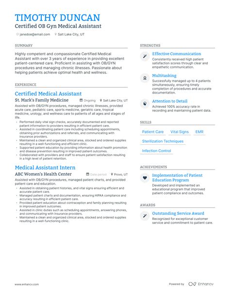 Medical Assistant Resume Templates - prntbl.concejomunicipaldechinu.gov.co