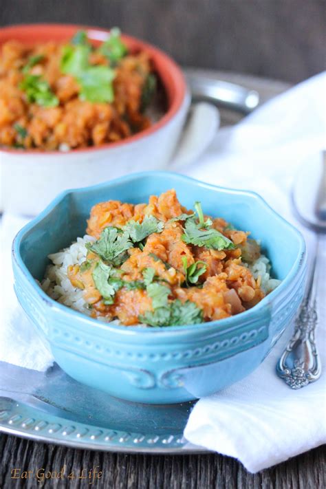slow cooker lentil curry