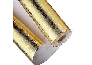 Buy Nimbose® Golden Flower Kitchen Oil Proof Aluminium Foil Stickers ...