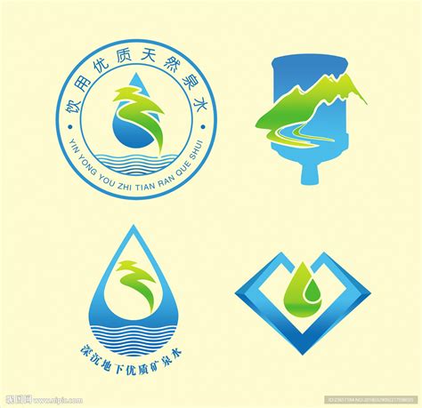 桶装水标志 矿泉水标志设计图__广告设计_广告设计_设计图库_昵图网nipic.com