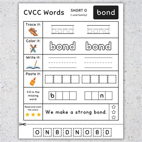 CVCC Words Worksheets: Read, Write, Color, Trace All-In-One Worksheets - Made By Teachers