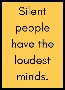 Silent people Inspirational Quote Decorative Laminated Framed Poster ...