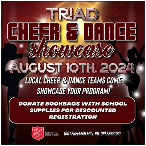 Triad Cheer & Dance Showcase, The Salvation Army Church 1001 Freeman ...