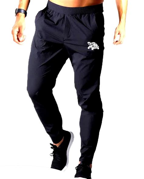Slim Fit Trackpants for Men Gym Wear Yoga Pants Stretchable Lycra ...