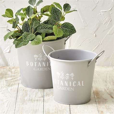 Buy Lets Garden Rustica Metal Planter with Handles from Home Centre at ...