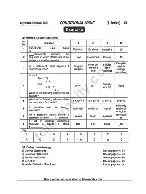 Image result for Class 10 Computer Chapter 3 Exercise
