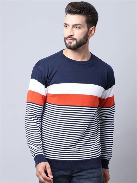 Men Navy Pullover Sweater – Cantabil