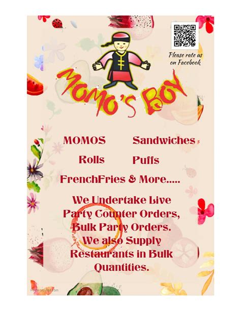 Menu at MOMO'S BOY, Mumbai