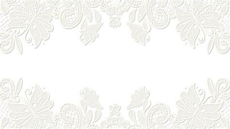 Lace Wedding Decoration Border Horizontal View White Romantic Wedding ...