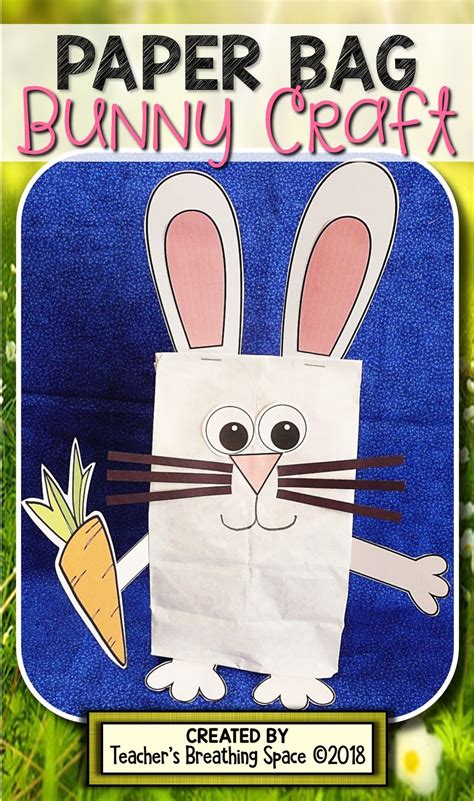 Free Paper Bag Bunny Template