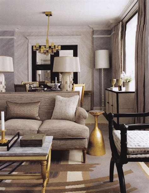 living room gold accents