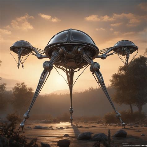 Premium AI Image | Tripod from war of the worldstripod designalien ...