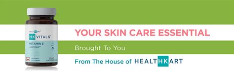 HealthKart HK Vitals Vitamin E Capsules for Face and Hair, with Evening ...