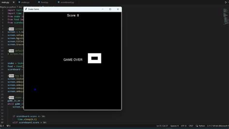Snake Game in Python Using Turtle 的图像结果