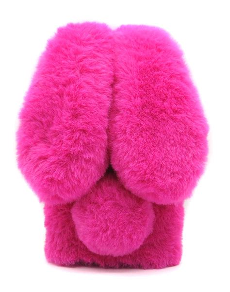 Redmi Note 8 Pro Furry Bunny Case Rose Red, Redmi Note 8 Pro Fluffy ...