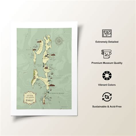Buy BOMBAY MAP India Travel Poster Online at Best Price – Dessine Art