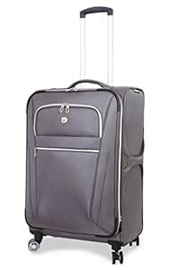 Wenger Fabric 24 Inch Grey Soft Sided Suitcase (7850444167) : Amazon.in ...