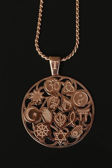 Buy Tolerance Spiritual Stainless Steel Pendant Necklace - Rose Gold ...