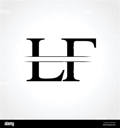 diseño de logotipo de letra lf. icono del logotipo de letras iniciales ...