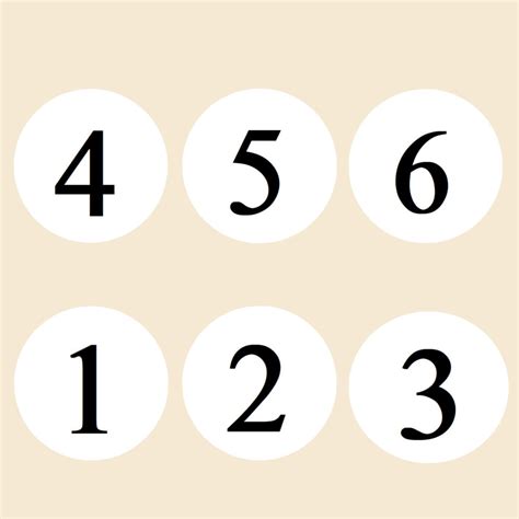 Paper Labels Numbers 1 to15 Round 1 inch (25mm) Self Adhesive Paper ...