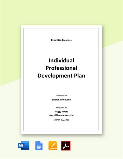Image result for Individual Development Plan Template