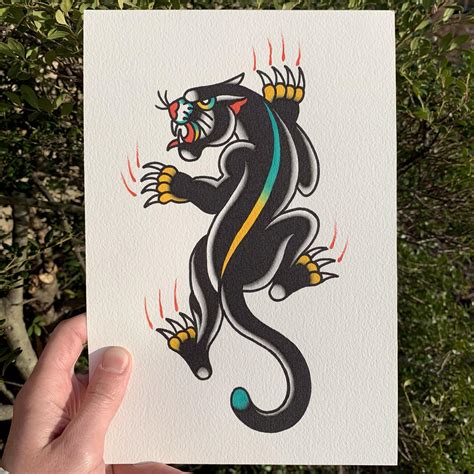 American Traditional Panther Tattoo Flash SOME PANTHERS FOR YALL: