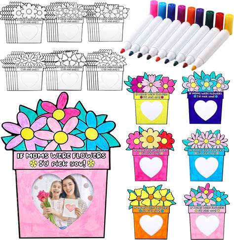 Amazon.com: DoubleFill 30 Pcs Mother's Day DIY Photo Frames Mothers Day ...