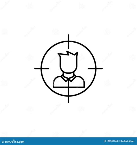 Target of Murder Icon. Element of Crime and Punishment Icon for Mobile Concept and Web Apps ...