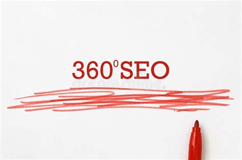 360 seo on paper stock illustration. Illustration of concept - 158680531