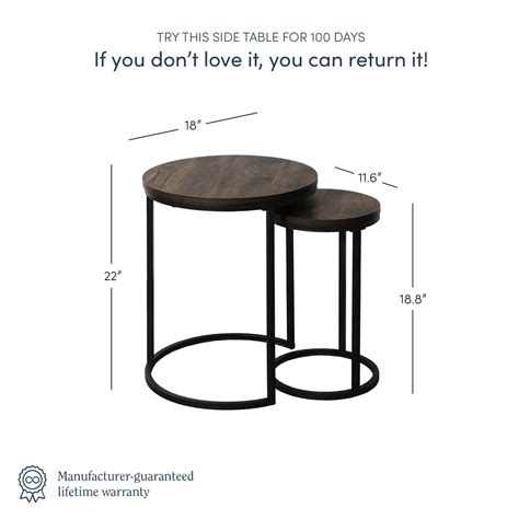 Nathan James Nesting Table: Elegant Multi-Story Design for Modern Living