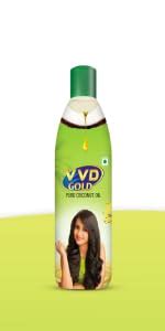VVD Gold Pure Coconut Oil - 250ml Bottle | For nourishing Hair Care and ...