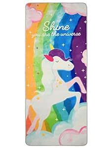 Saral Home Unicorn Soft Microfiber Antiskid Yoga/Excercise Mat ...