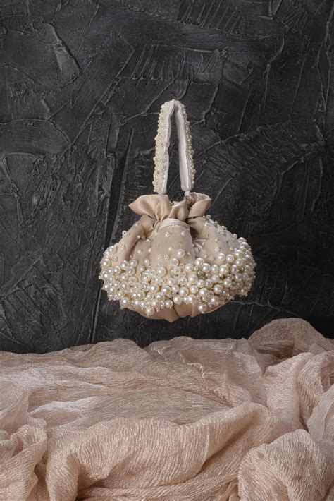 Beige Bijoux Potli Bag with Handle