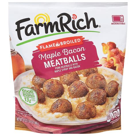Farm Rich Meatballs, Maple Bacon, Flame Broiled (20 oz) Delivery or ...