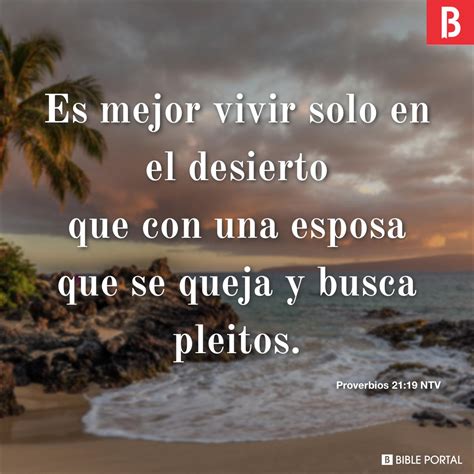 Proverbios 21:19 NTV - Bible Scripture Image - Bible Portal